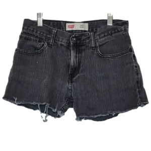 Levi 511 Slim 16 Reg Black Cut off Denim Shorts